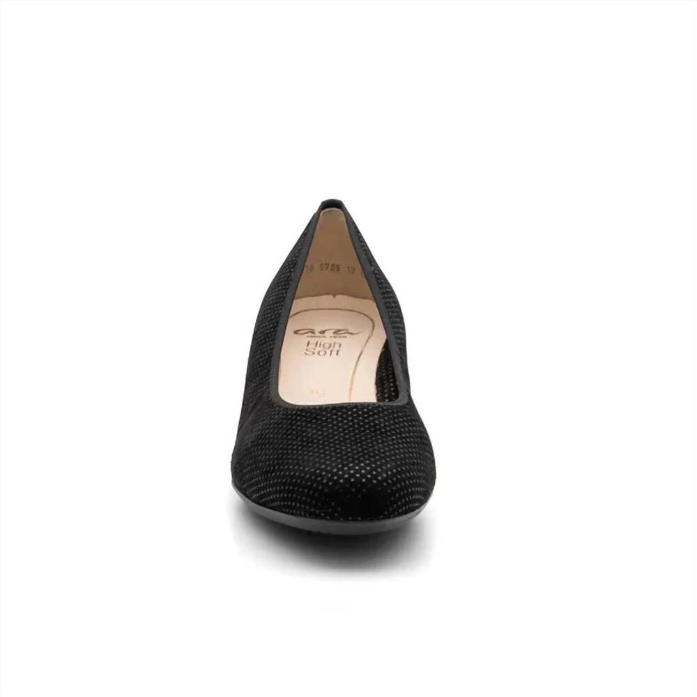 NEW ARA women's vivian pump - wide in black puntikid - Picture 2 of 7
